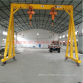 Hand Cranked Turbine Type Small Gantry Crane with Electric Hoist